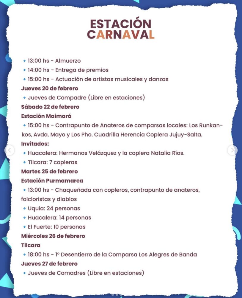 Carnaval en el Tren Solar - Ojos del Mundo